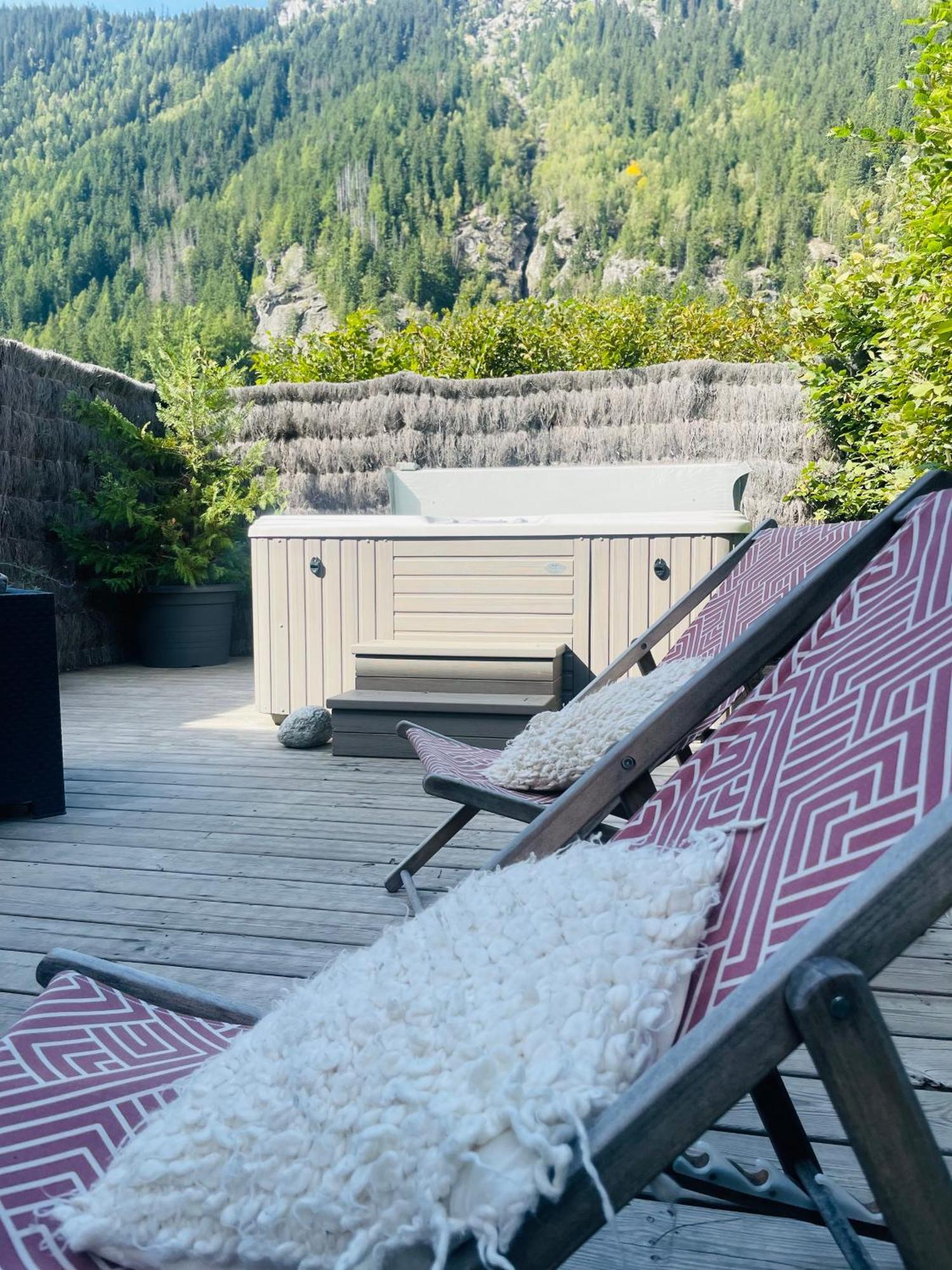 Chalet Le Petit Nicolas, Jacuzzi, Vue Mont Blanc Chamonix Eksteriør billede